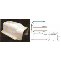 80mm PVC Pipe Duct Wall Cap             