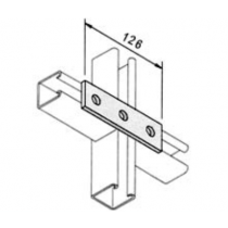 126 x 40 3 Hole Plate HDG               