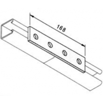 168 x 40 4 Hole Plate HDG               