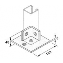 100 x 100 Base Plate HDG                