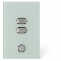 iZone Smart Switch - 2 Button - Ocean Mist