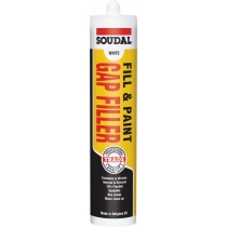 Soudal Fill & Paint Gap Filler - White                 