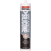 Soudal Roof & Gutter Silicone - Grey           