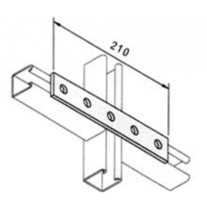 210 x 40 5 Hole Plate HDG               