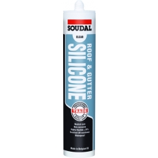 Soudal Roof & Gutter Silicone - Clear 